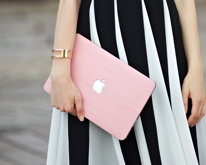 Wood Grain Apple Laptop Cover Pink Wood Macbook Air 13 Inch Case